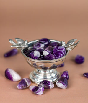 Gestreifter Amethyst Trommelsteine