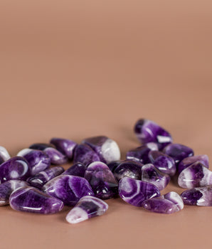 Gestreifter Amethyst Trommelsteine