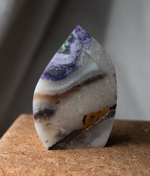 Brasilianit-Amethyst x Quarz Flammen