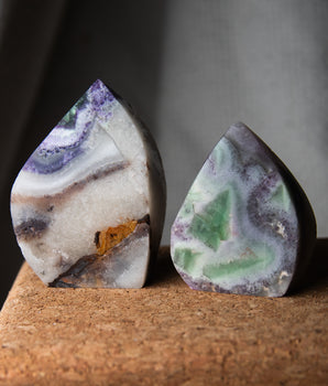 Brasilianit-Amethyst x Quarz Flammen